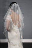 CORDED LACE APPLIQUE VEIL