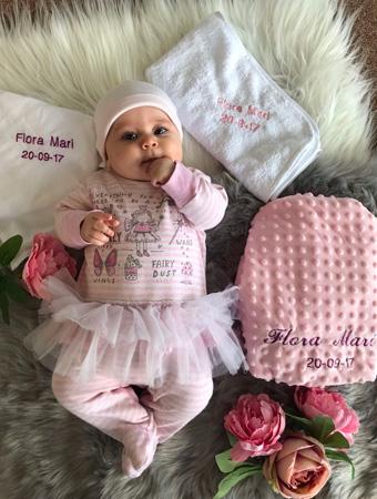 Personalised with initials embroidered face cloth